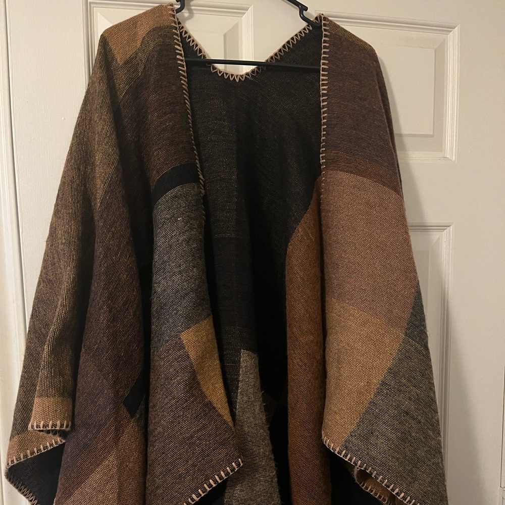 Lacavocor Women's Shawl Wrap Cape Winter Cardigan Sweaters Open Front Poncho